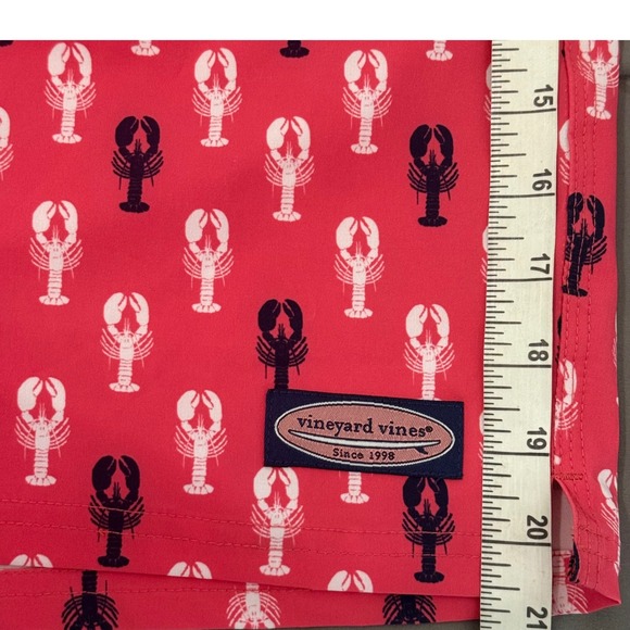 Vineyard Vines Lobster Jetty Red Chappy Trunks Swim Shorts XXL NWT‎ - Picture 5 of 9